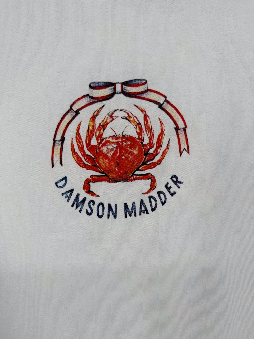 Damson Madder Crab Graphic Baby Tee Coastal Nautical Indie Minimalist Preppy 8UK - Picture 2 of 13